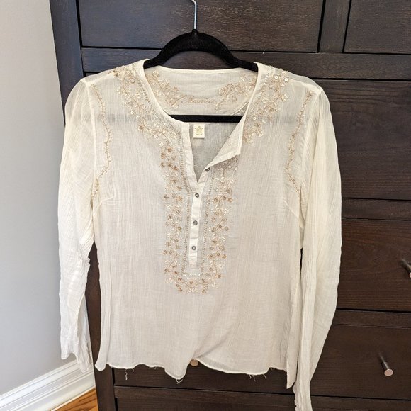 Embroidered Long Sleeve Top - Picture 1 of 3